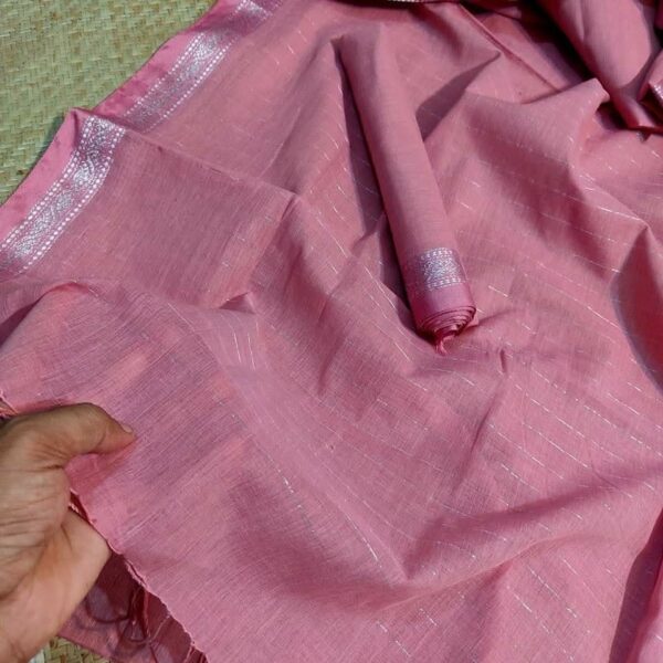 Tangail  cotton saree|TZ-1005 - Image 3